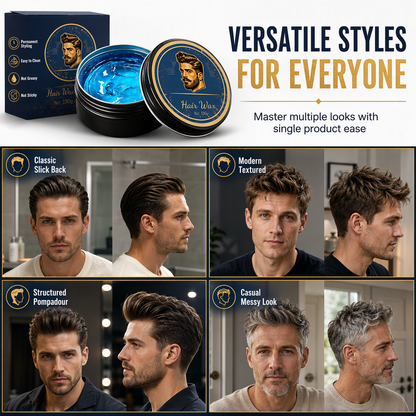 🔥Buy 2 Get 1 Free - Cologne Scented Men's Hair Pomade 130g Long Lasting Hold and Volumizing Styling Wax
