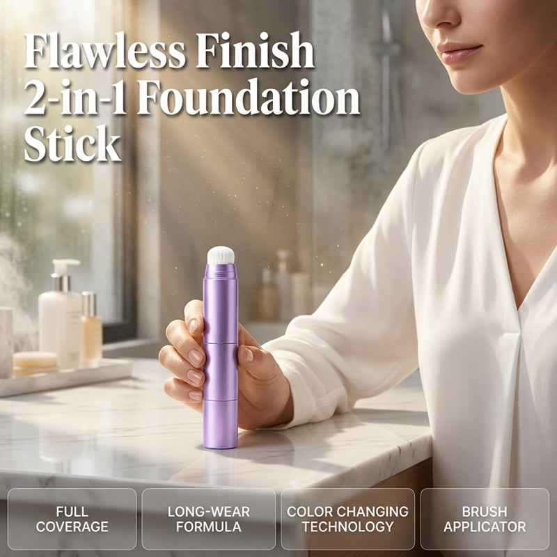 💄 LIMITED-TIME 50% OFF! ✨ 2-in-1 Color Changing Foundation Stick