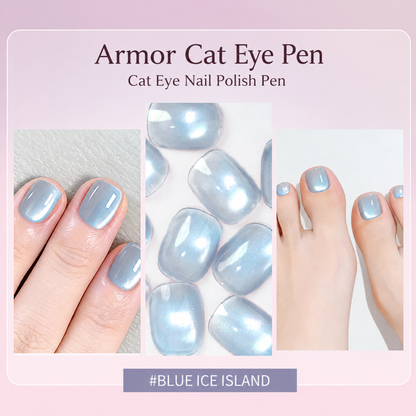 Buy 1 Get 1 Free ✨ 2-in-1 Cat-Eye Nail Art Pen with Built-in Magnet 💅