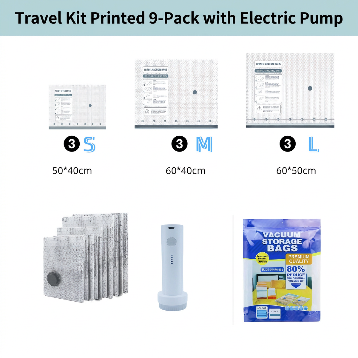 🔥Save 80% Space! Vacuum Compression Storage Bags for Clothes