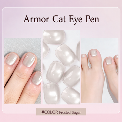 Buy 1 Get 1 Free ✨ 2-in-1 Cat-Eye Nail Art Pen with Built-in Magnet 💅