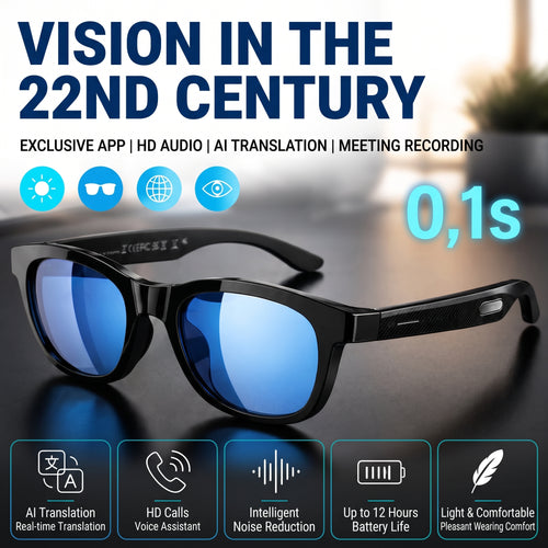 🔥AI Smart Glasses-Supporting Real-Time AI Language Translation.