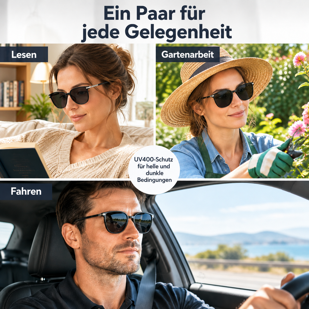 💥Kaufen Sie 1 und erhalten Sie 1 gratis! 👓Selbsttönende phototrope Lesebrille