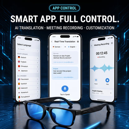 🔥AI Smart Glasses-Supporting Real-Time AI Language Translation.