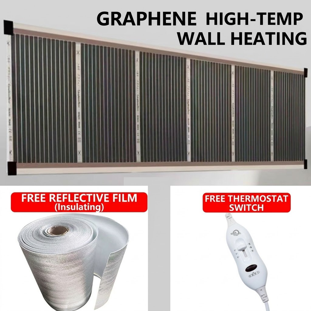 🔥3-Second Rapid Heating Honeycomb Graphene Far-Infrared Ceramic Wall Heater – Low Noise & Energy Efficient Indoor Wall Mount Heater