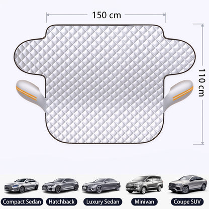 🔥Half Price Today - Universal Car Windshield Cover – Frost Protection in Winter, Sun Protection in Summer