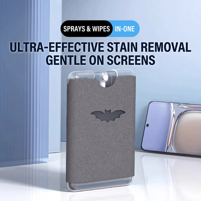 🧼Buy 1 get 1 free-Portable Screen Cleaner Spray with Microfiber Cloth, Nano Streak-Free Cleaning