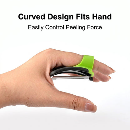 🥕 2Pcs Palm Hand Vegetable Peeler | Non-slip Rubber Finger Grips
