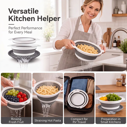 🔥Limited-time 50% off-Multifunctional foldable kitchen drain basket