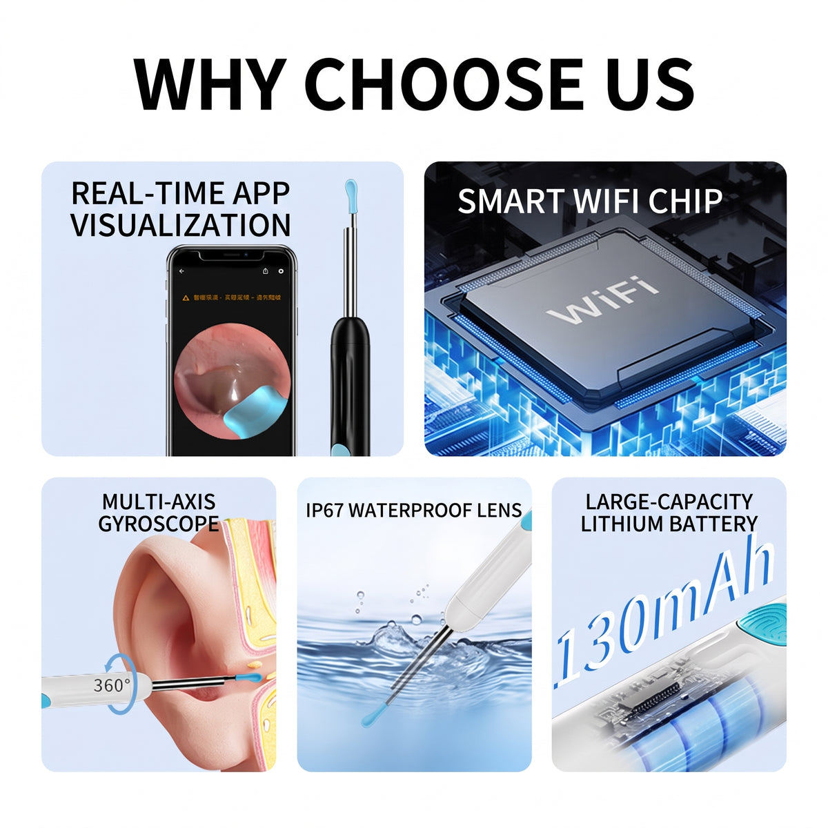 🔥Limited-time 50% off offer-Smart Visual Ear Cleaner with Mini Camera