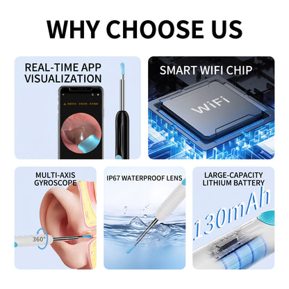 🔥Limited-time 50% off offer-Smart Visual Ear Cleaner with Mini Camera