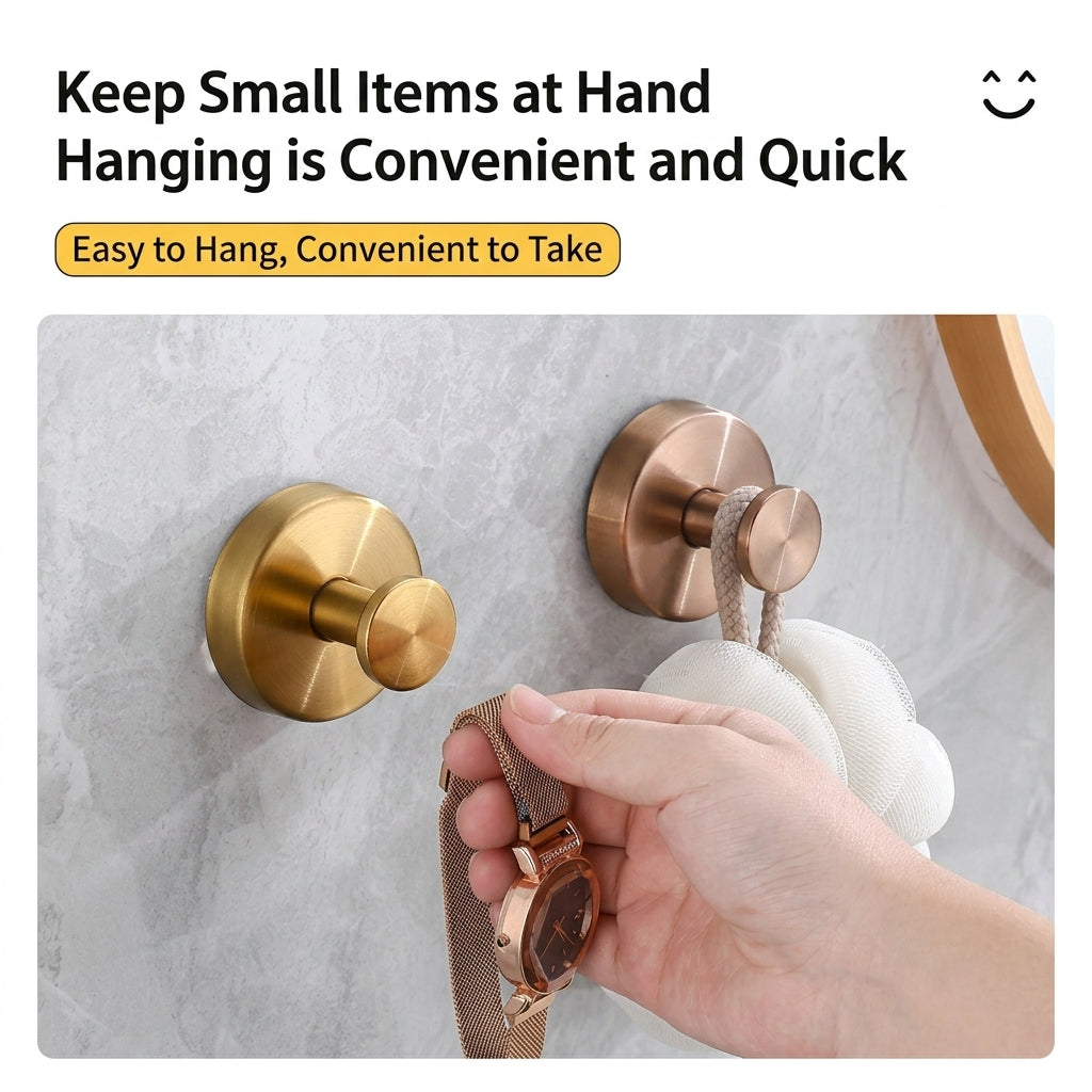 ✅ Strong suction, no drilling, clean Nordic look for bathroom, hallway and bedroom!