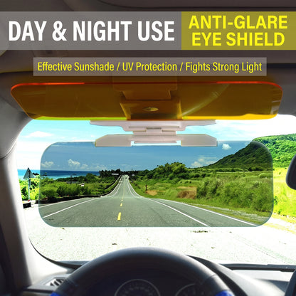 🚗 50% OFF | HD Anti-Glare Car Visor – Day & Night Driving Safety