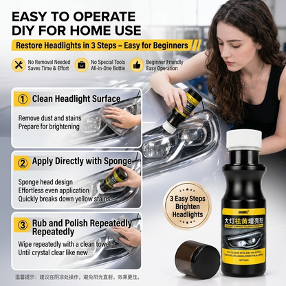 💸【Buy one, get one free】 Paying hundreds for headlight polishing? Fix it yourself in minutes!