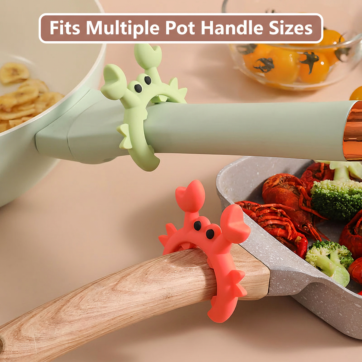 🔥Buy 1 get 1 free-Small Crab Silicone Food-Grade Spatula Holder