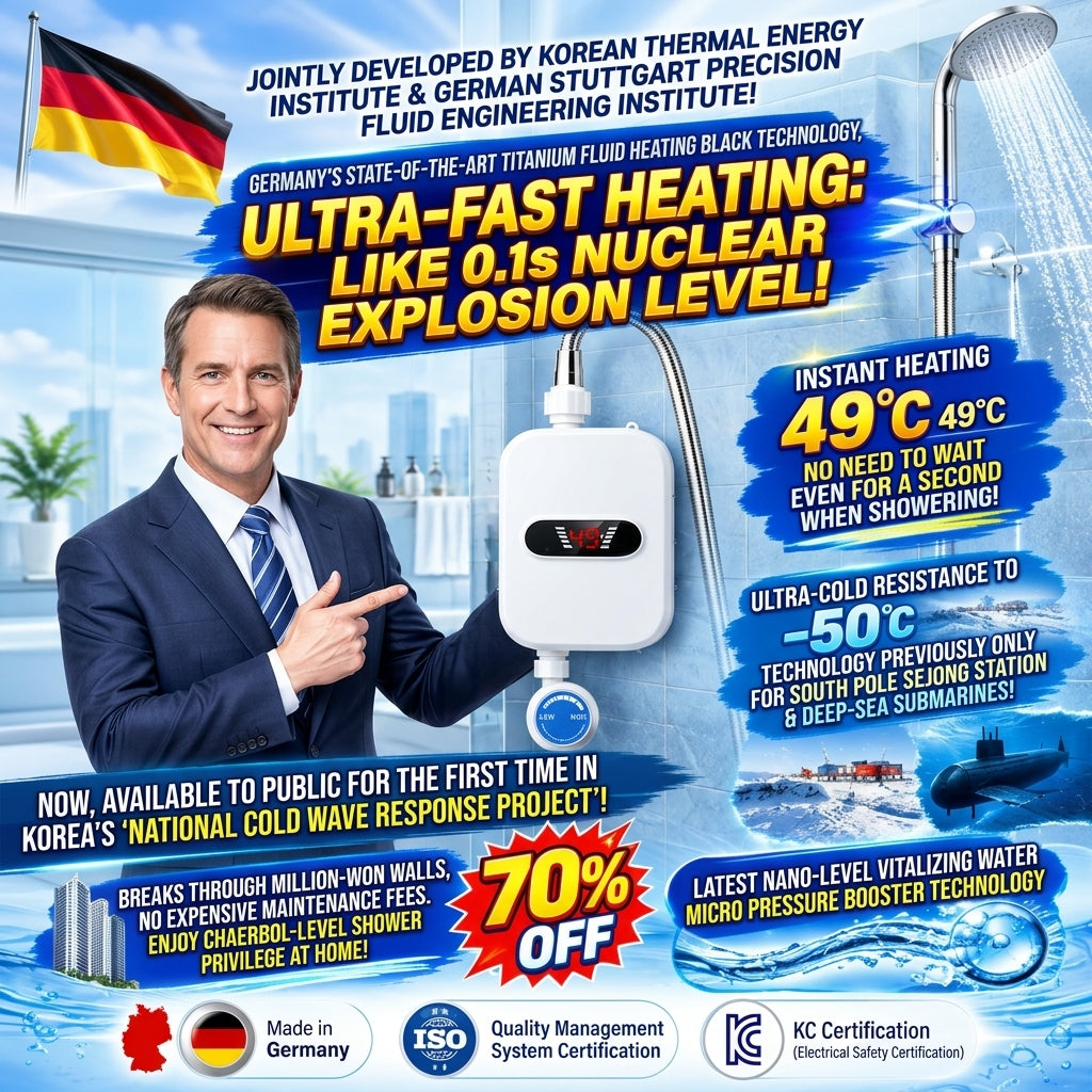 ✅ Hot water instantly, no tank, steady temperature whenever you need it!