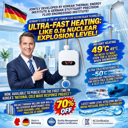 ✅ Hot water instantly, no tank, steady temperature whenever you need it!