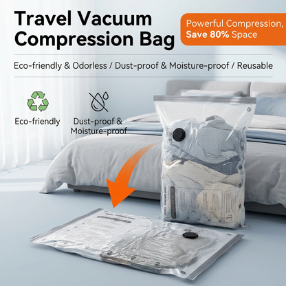 🔥Save 80% Space! Vacuum Compression Storage Bags for Clothes