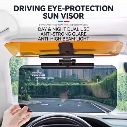 🚗 50% OFF | HD Anti-Glare Car Visor – Day & Night Driving Safety