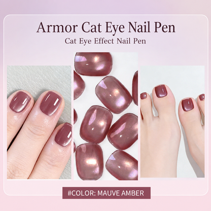 Buy 1 Get 1 Free ✨ 2-in-1 Cat-Eye Nail Art Pen with Built-in Magnet 💅