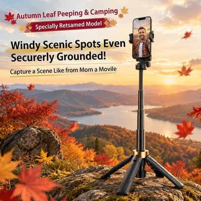 🤳【Limited-Time Offer 】Mini Bluetooth Selfie Stick | Built-in Fill Light for Perfect Shots