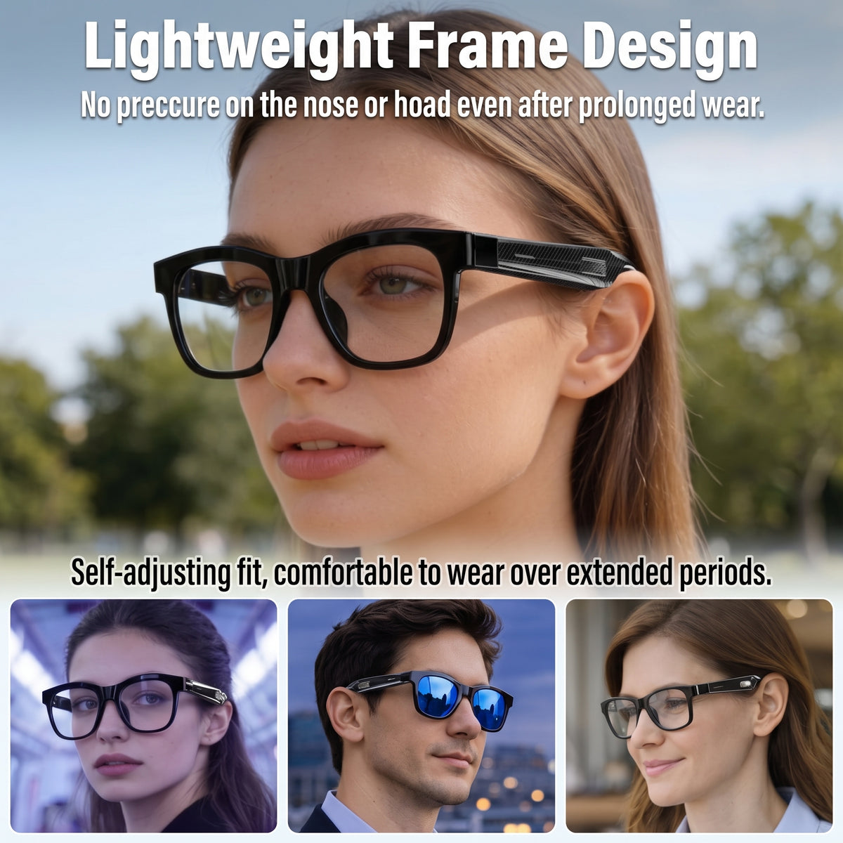 🔥AI Smart Glasses-Supporting Real-Time AI Language Translation.