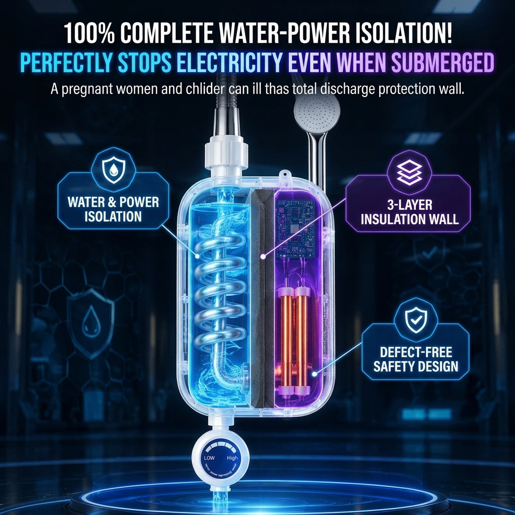 ✅ Hot water instantly, no tank, steady temperature whenever you need it!
