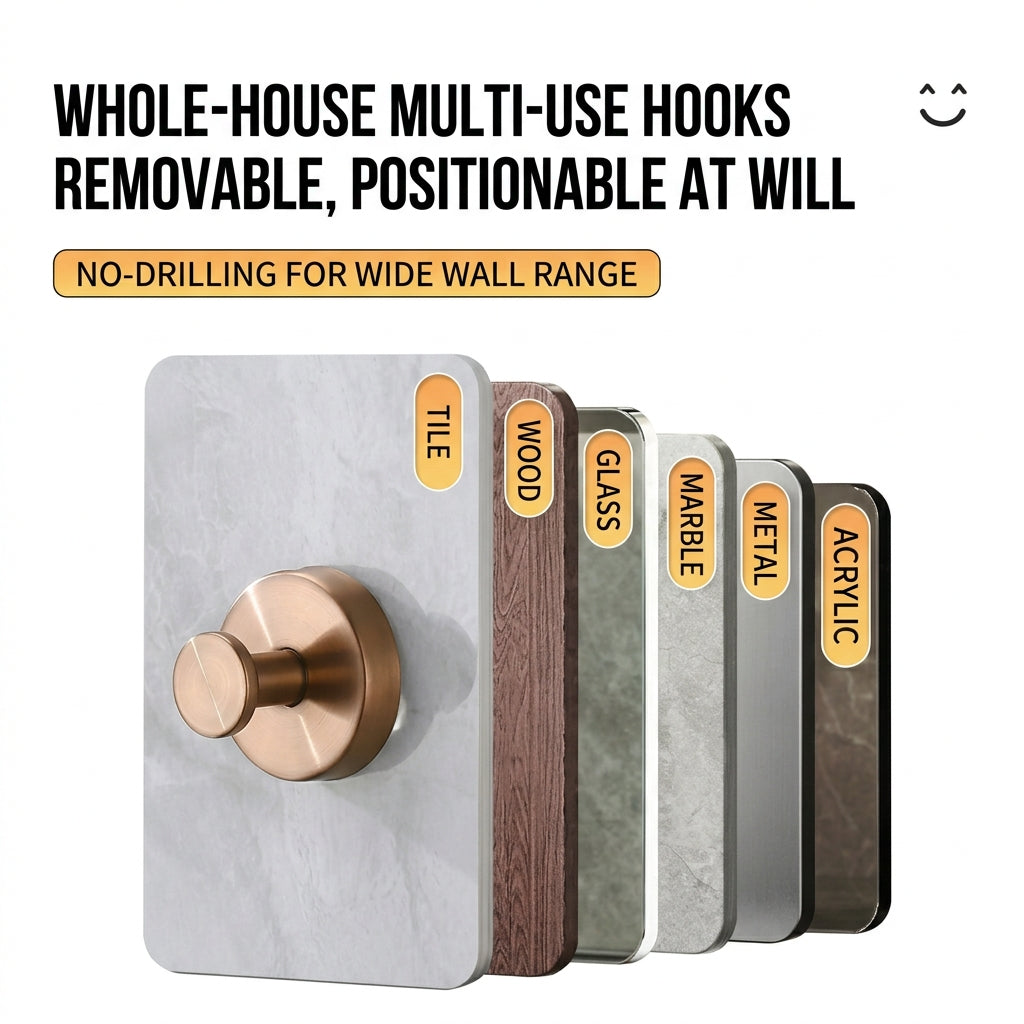 ✅ Strong suction, no drilling, clean Nordic look for bathroom, hallway and bedroom!