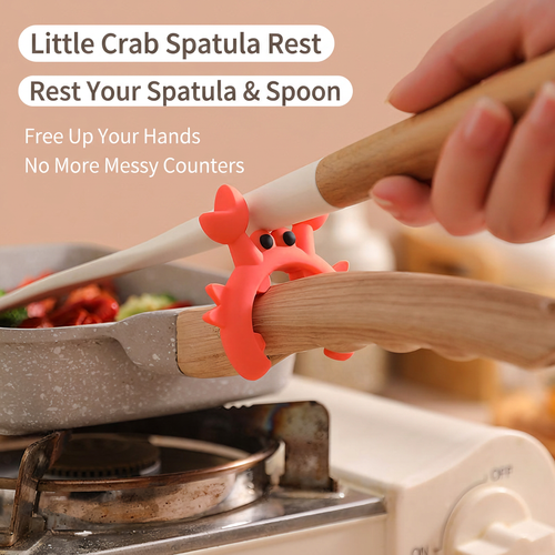 🔥Buy 1 get 1 free-Small Crab Silicone Food-Grade Spatula Holder