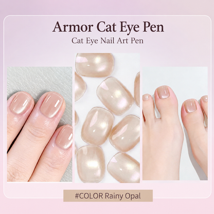 Buy 1 Get 1 Free ✨ 2-in-1 Cat-Eye Nail Art Pen with Built-in Magnet 💅
