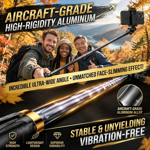 🤳【Limited-Time Offer 】Mini Bluetooth Selfie Stick | Built-in Fill Light for Perfect Shots