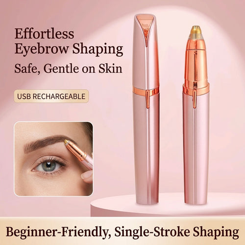 ✂️ Rechargeable Electric Eyebrow Trimmer ✨ Automatic Eyebrow Shaper for Men & Women, Precise Grooming