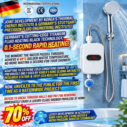 ✅ Hot water instantly, no tank, steady temperature whenever you need it!