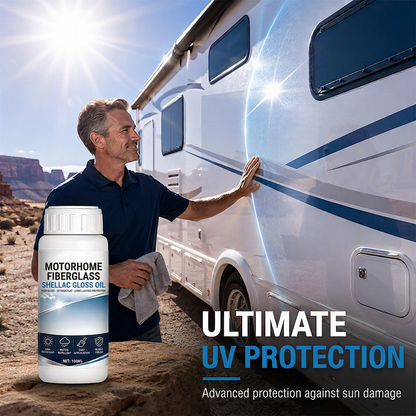 🚐 Fiberglass Gloss Restorer for Motorhomes, Boats & Trailers – with UV and Weather Protection