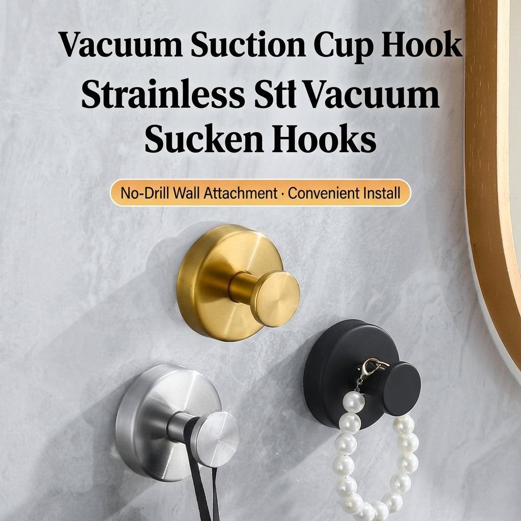 ✅ Strong suction, no drilling, clean Nordic look for bathroom, hallway and bedroom!