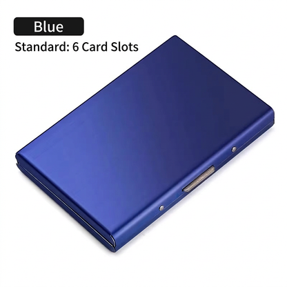 RFID Blocking Metal Card Holder, Ultra Slim Stainless Steel Business Credit Card Case 💳