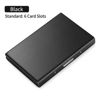 RFID Blocking Metal Card Holder, Ultra Slim Stainless Steel Business Credit Card Case 💳