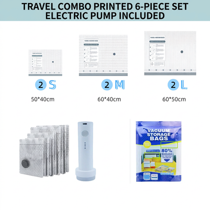 🔥Save 80% Space! Vacuum Compression Storage Bags for Clothes