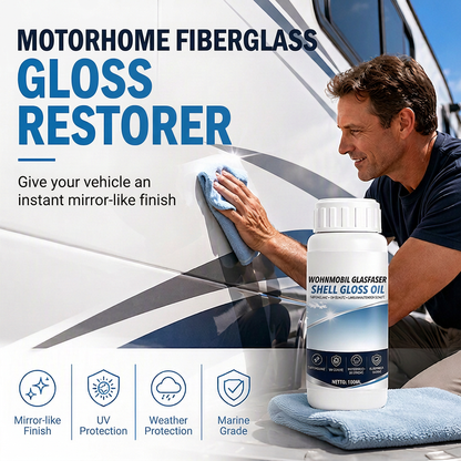 🚐 Fiberglass Gloss Restorer for Motorhomes, Boats & Trailers – with UV and Weather Protection
