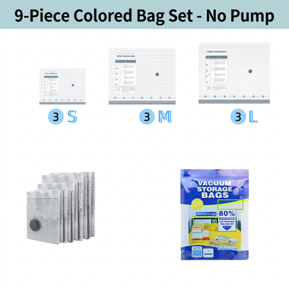 🔥Save 80% Space! Vacuum Compression Storage Bags for Clothes