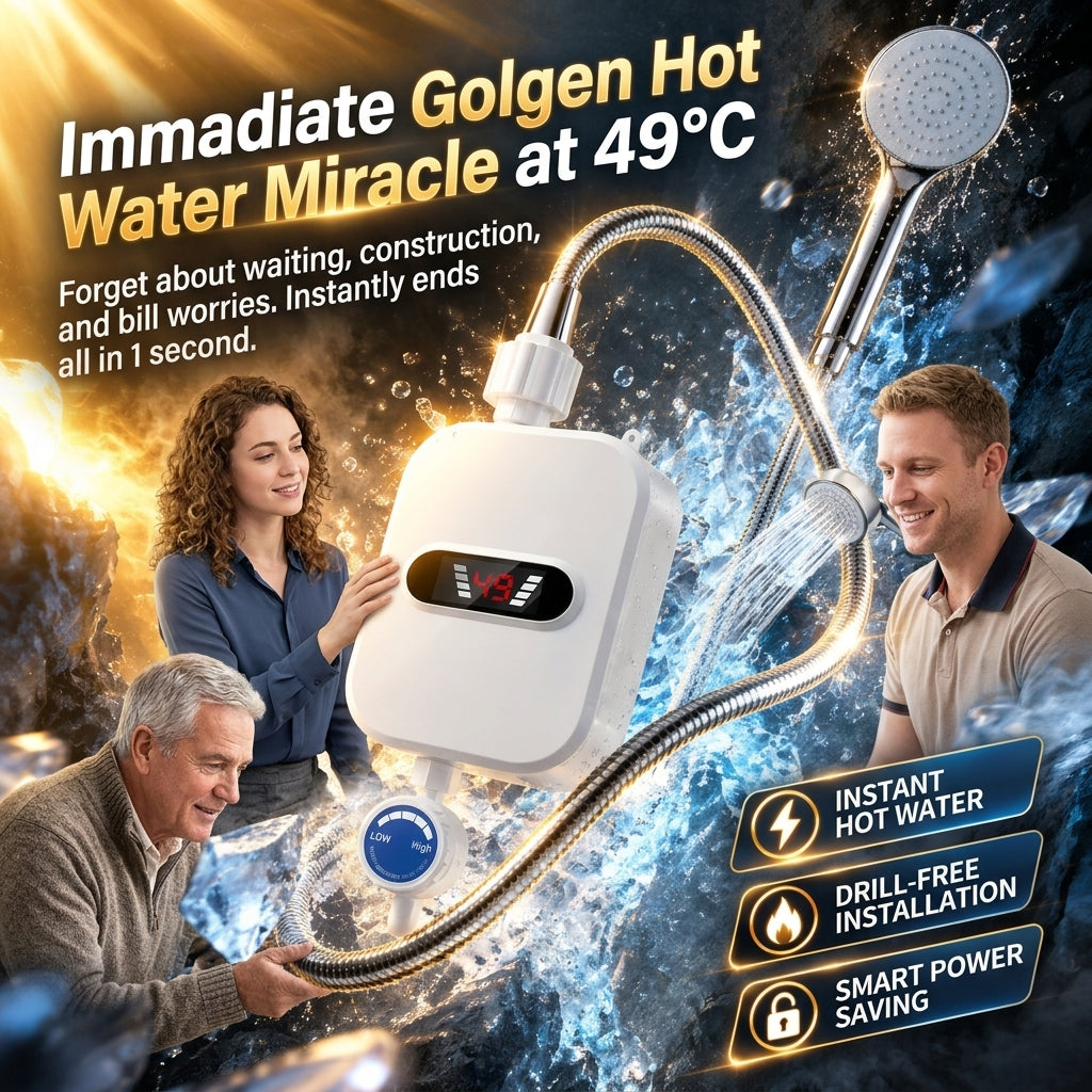 ✅ Hot water instantly, no tank, steady temperature whenever you need it!