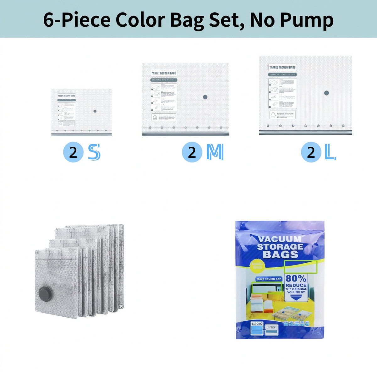 🔥Save 80% Space! Vacuum Compression Storage Bags for Clothes