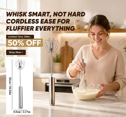 🔥Stainless Steel Automatic Mixer – No electricity required, quick and easy mixing