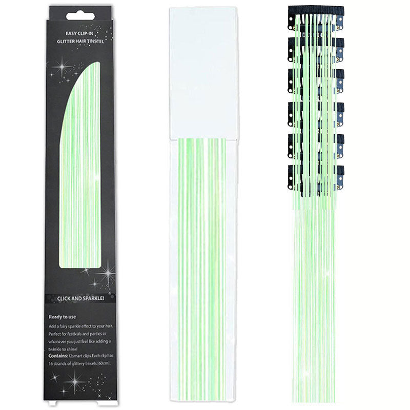 🔥Last Day50%OFF ✨Clip-in Tinsel Hair Extensions (12 tablets) box